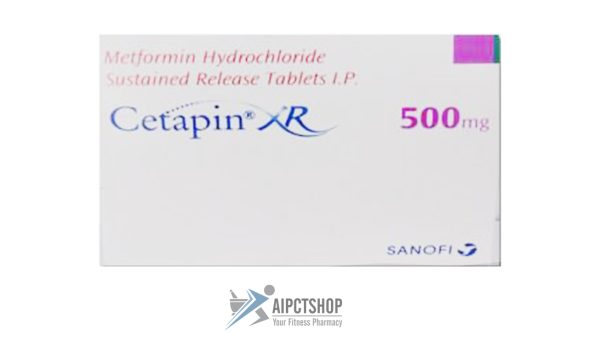 Cetaphin XR (Glucophage XR)500 Mg - 200 tablet